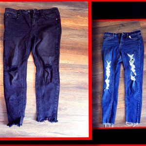 Wild Fable Jeans 2 for 1!! Size 4, black/blue skny